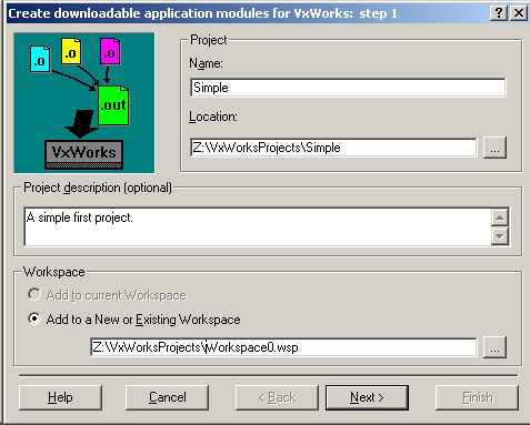 VxWorks 5.5 Programming Step 1