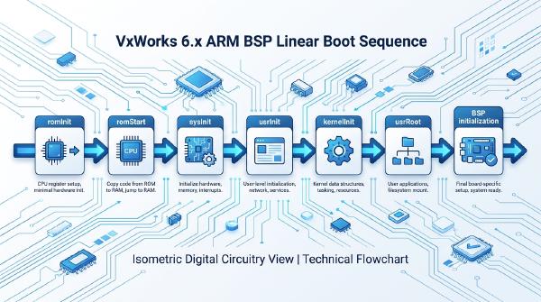 VxWorks 6.x ARM BSP Boot Process: A Step-by-Step Analysis